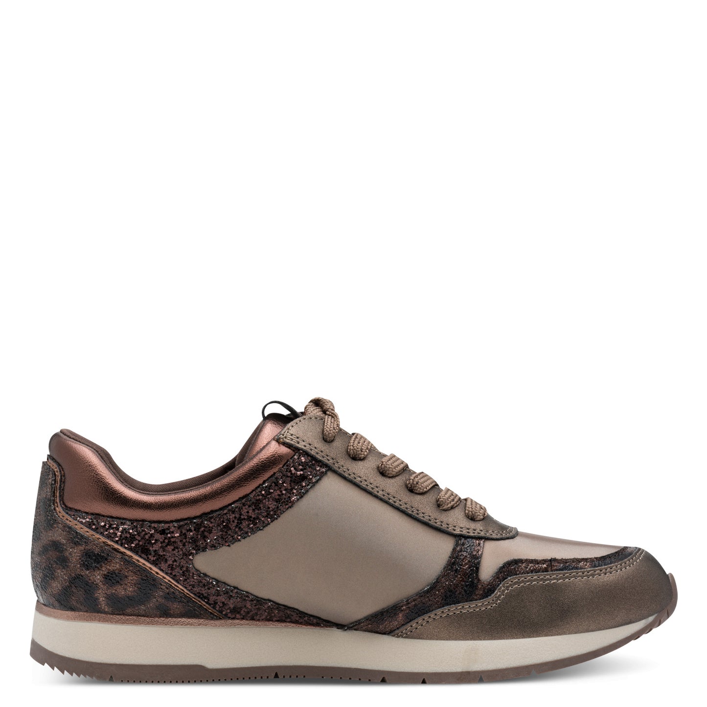Tamaris 1-23603-42 391 Taupe Glam Trainers