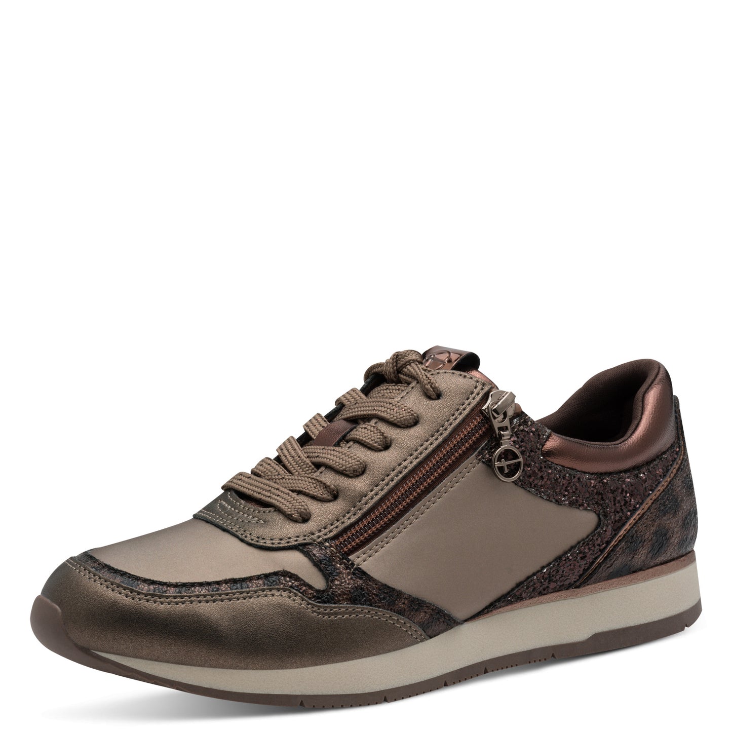 Tamaris 1-23603-42 391 Taupe Glam Trainers