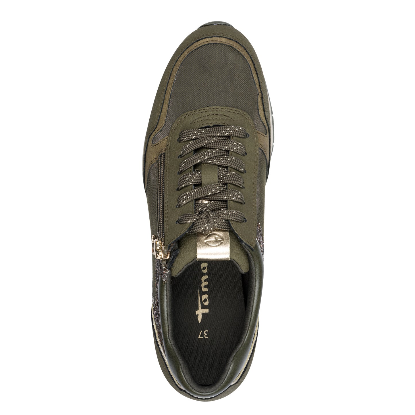 Tamaris 1-23603-42 7B1 Olive Comb Trainers