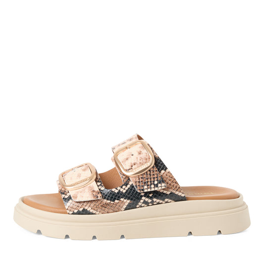 Tamaris 1-27239-42 483 Beige Snake Sandals