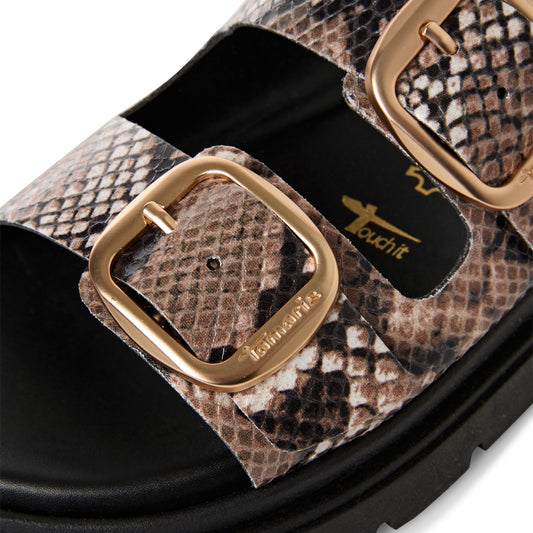 Tamaris 1-27259-44 483 Beige Snake Trainers