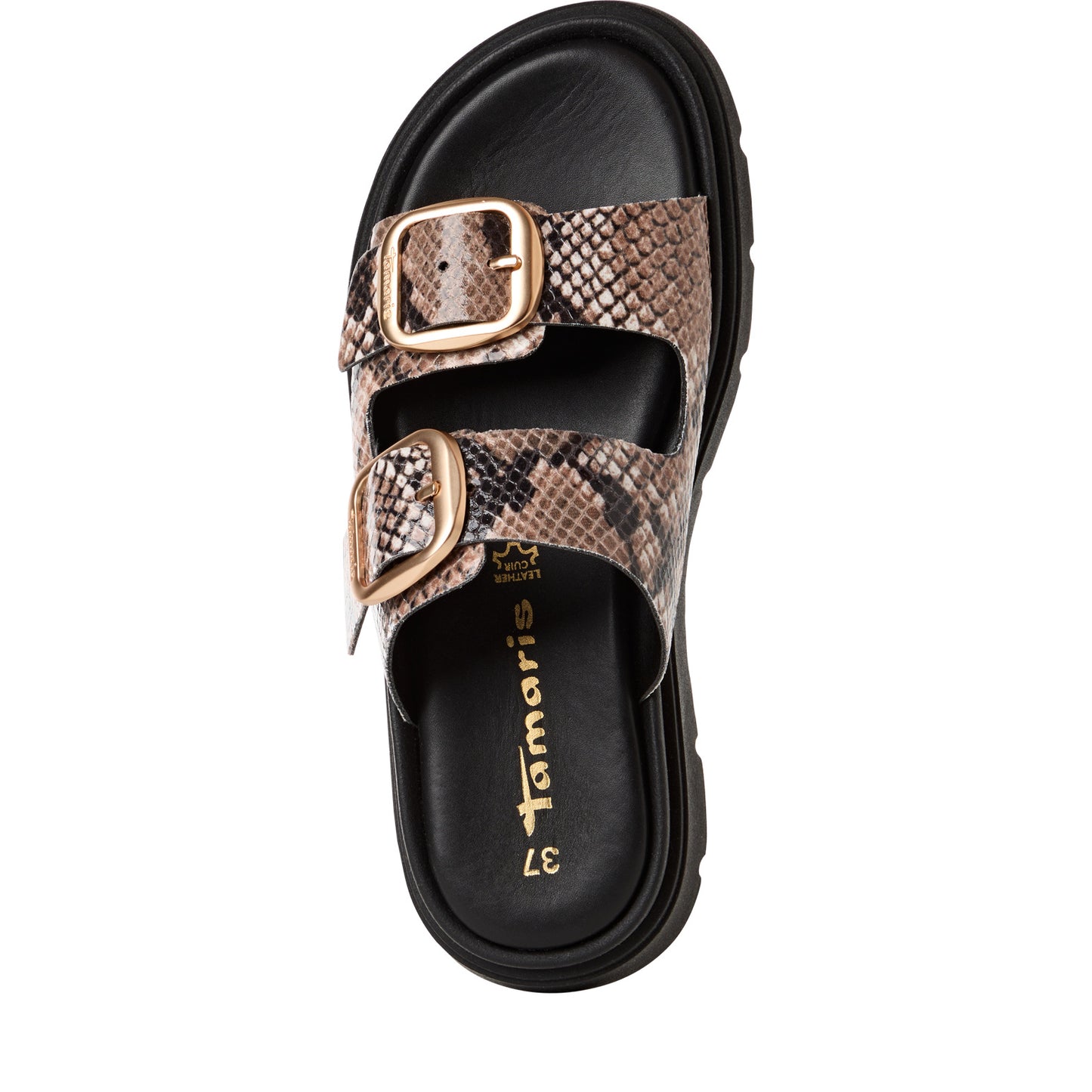 Tamaris 1-27259-44 483 Beige Snake Trainers
