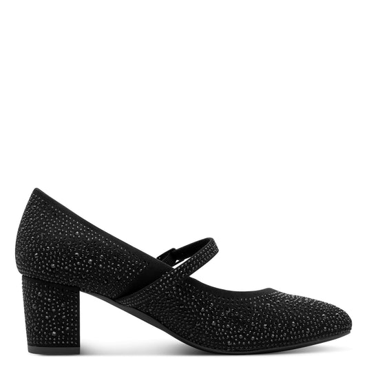 Marco Tozzi 2-22441-47 065 Black Glitter Court Shoe