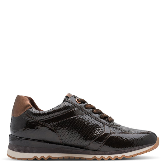 Marco Tozzi 2-23782-41 38A Mocca Patent Lace-Up