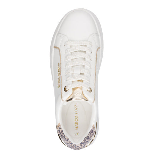 Marco Tozzi 2-23794-46 137 White/Gold Trainers