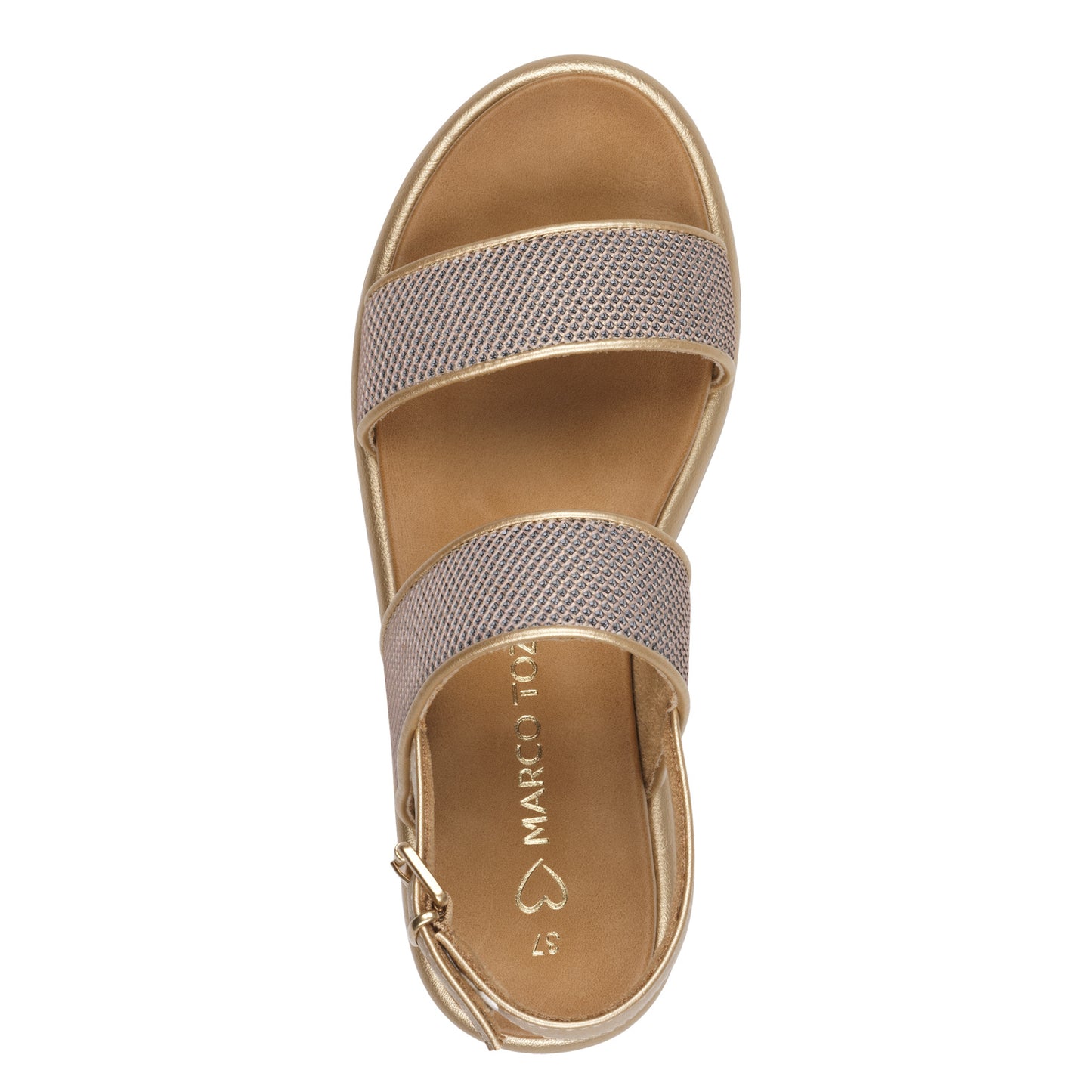 Marco Tozzi 2-28425-44 943 Gold Comb Sandals