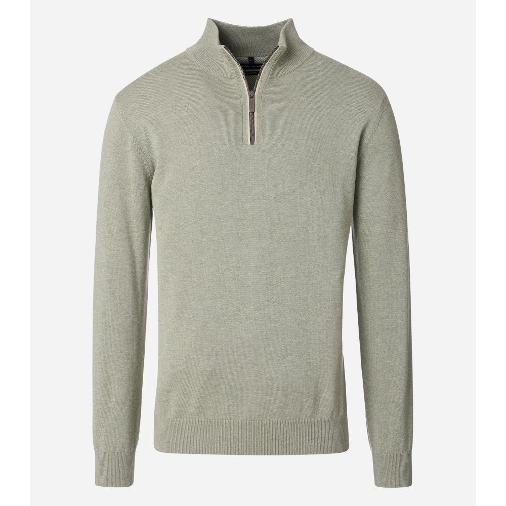Casa Moda 004410 381 Seagrass Half Zip Sweater