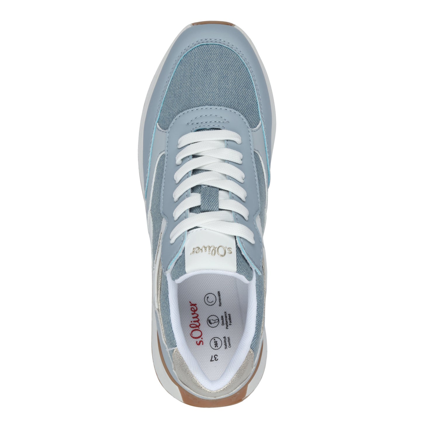 S Oliver 5-23660-43 803 Denim Comb Trainers