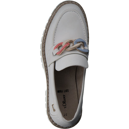 S Oliver 5-24730-42 462 Cream Slip On Shoe