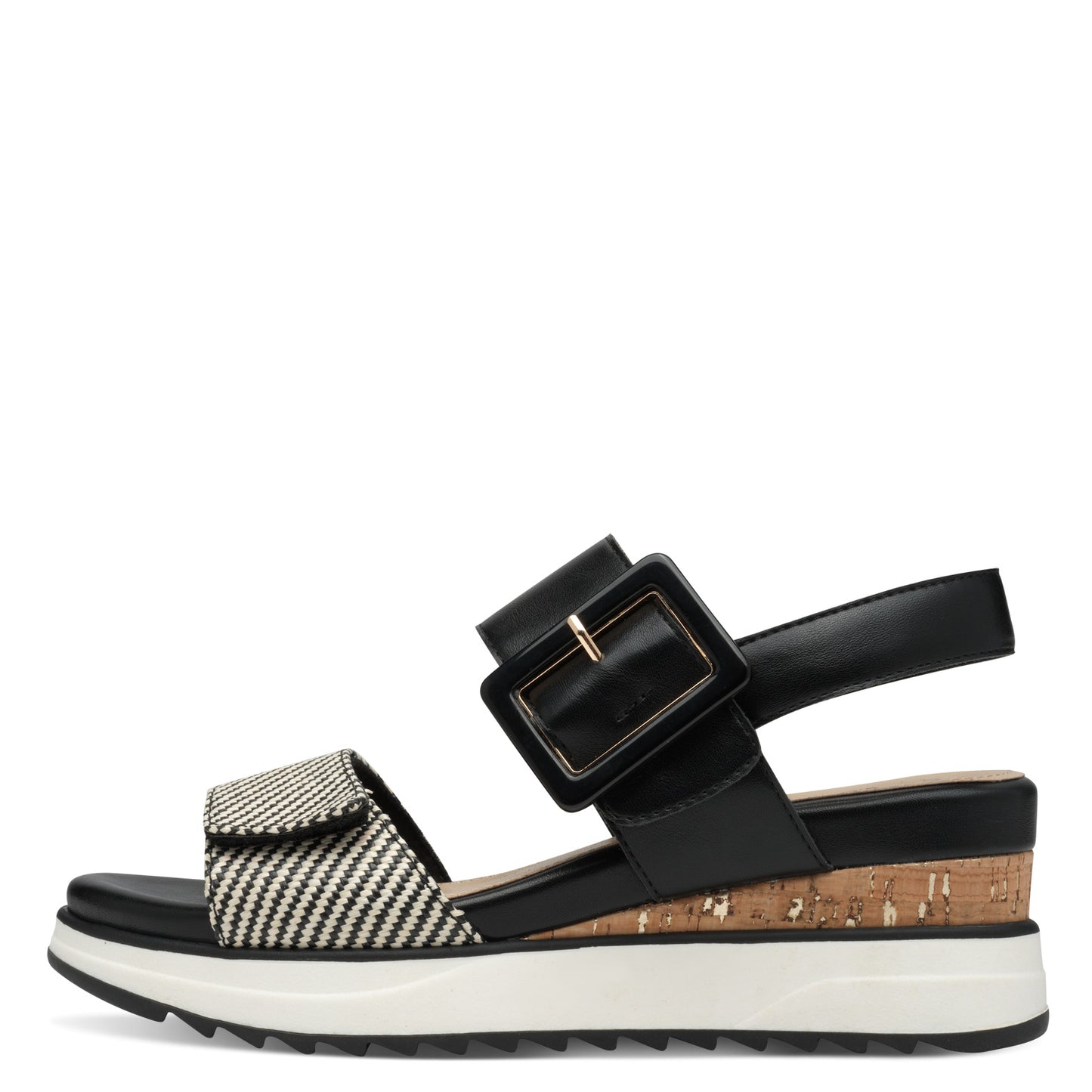 S Oliver 5-28705-44 098 Black Comb Sandals