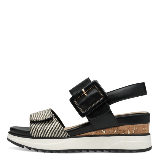 S Oliver 5-28705-44 098 Black Comb Sandals