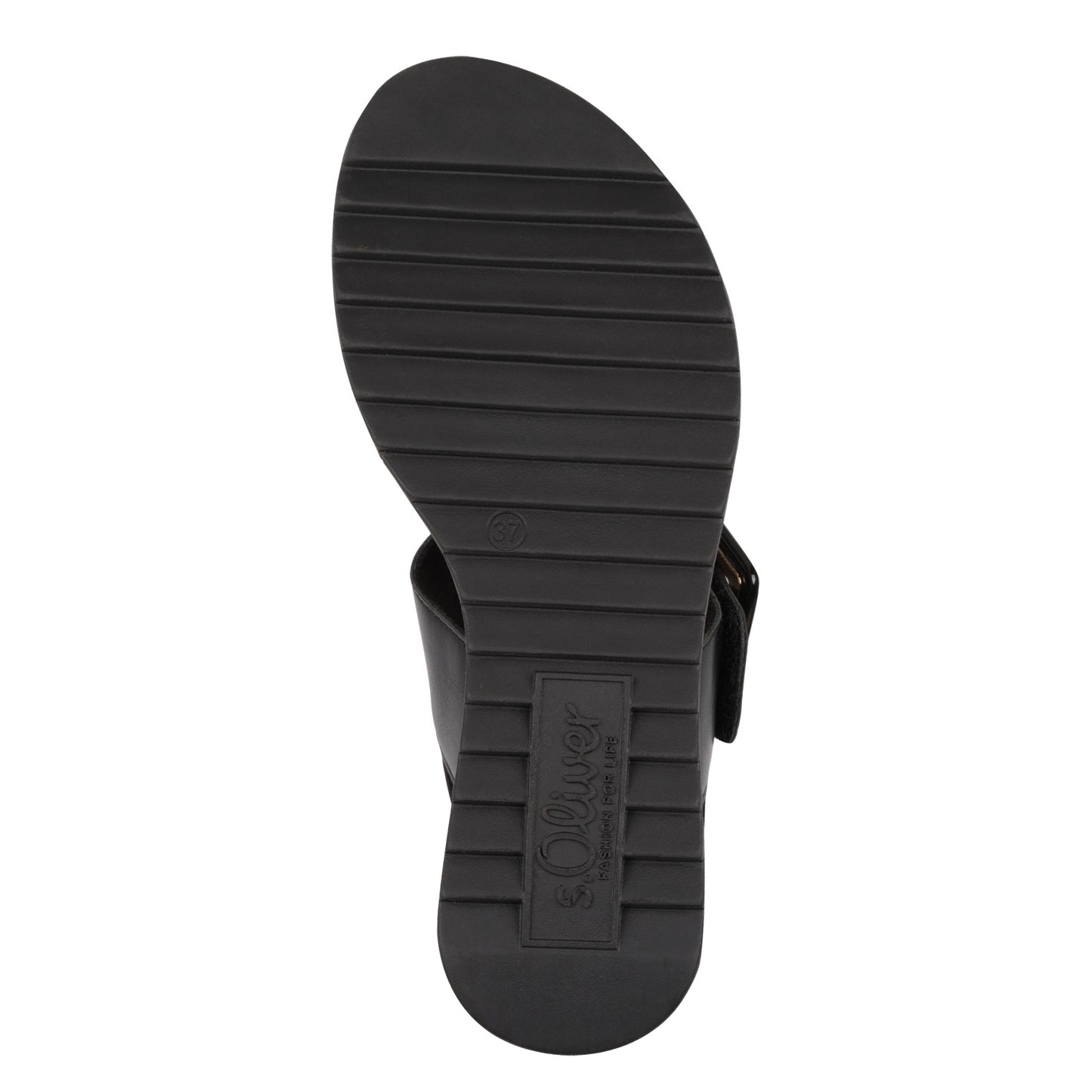 S Oliver 5-28705-44 098 Black Comb Sandals