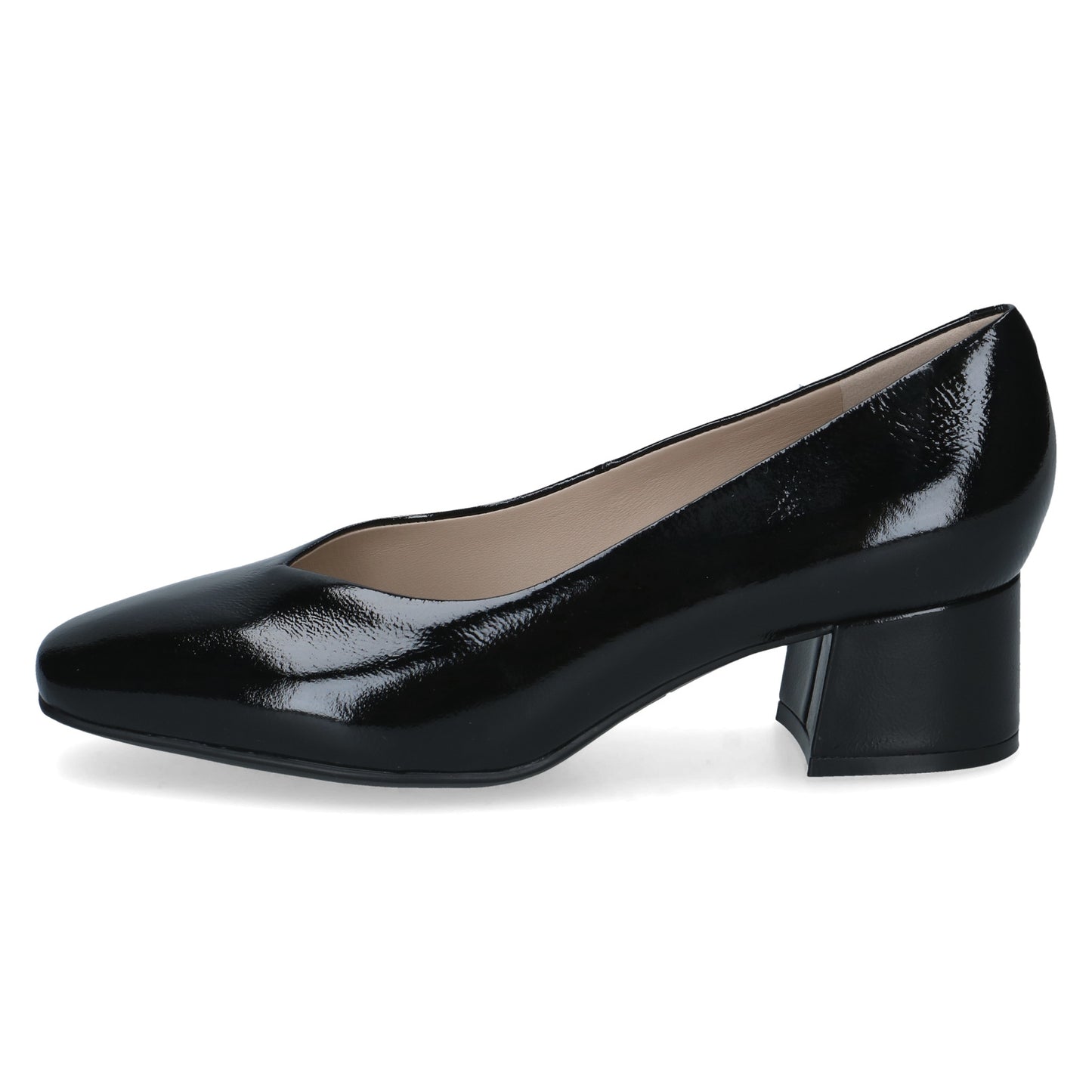 Caprice 9-22315-42 017 Black Naplak Court Shoe