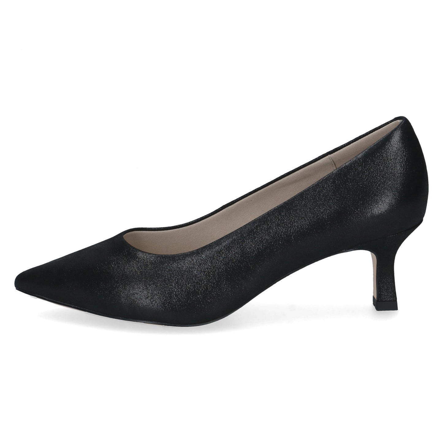 Caprice 9-22401-47 043 Black Metallic Court Shoe