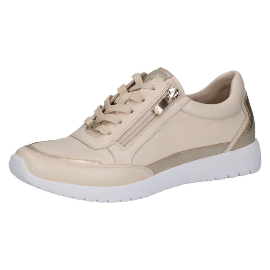 Caprice 9-23721-44 492 Cream/Gold Trainers