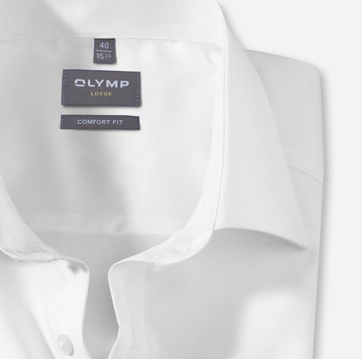Olymp 254 12 Comfort Fit Short Sleeve Shirt White