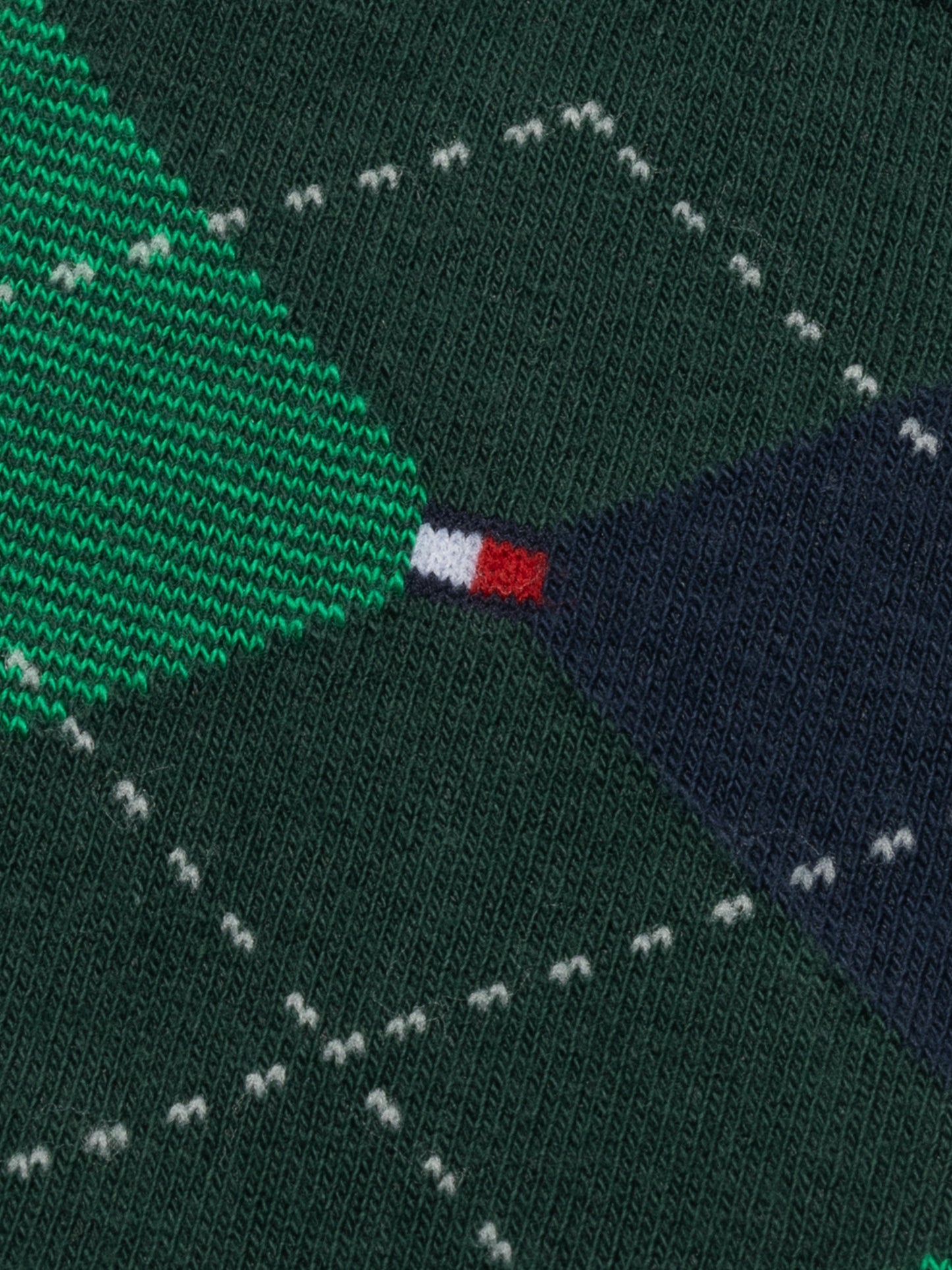 Tommy Hilfiger 100001495 040 Dark Green 2 Pack Check Socks