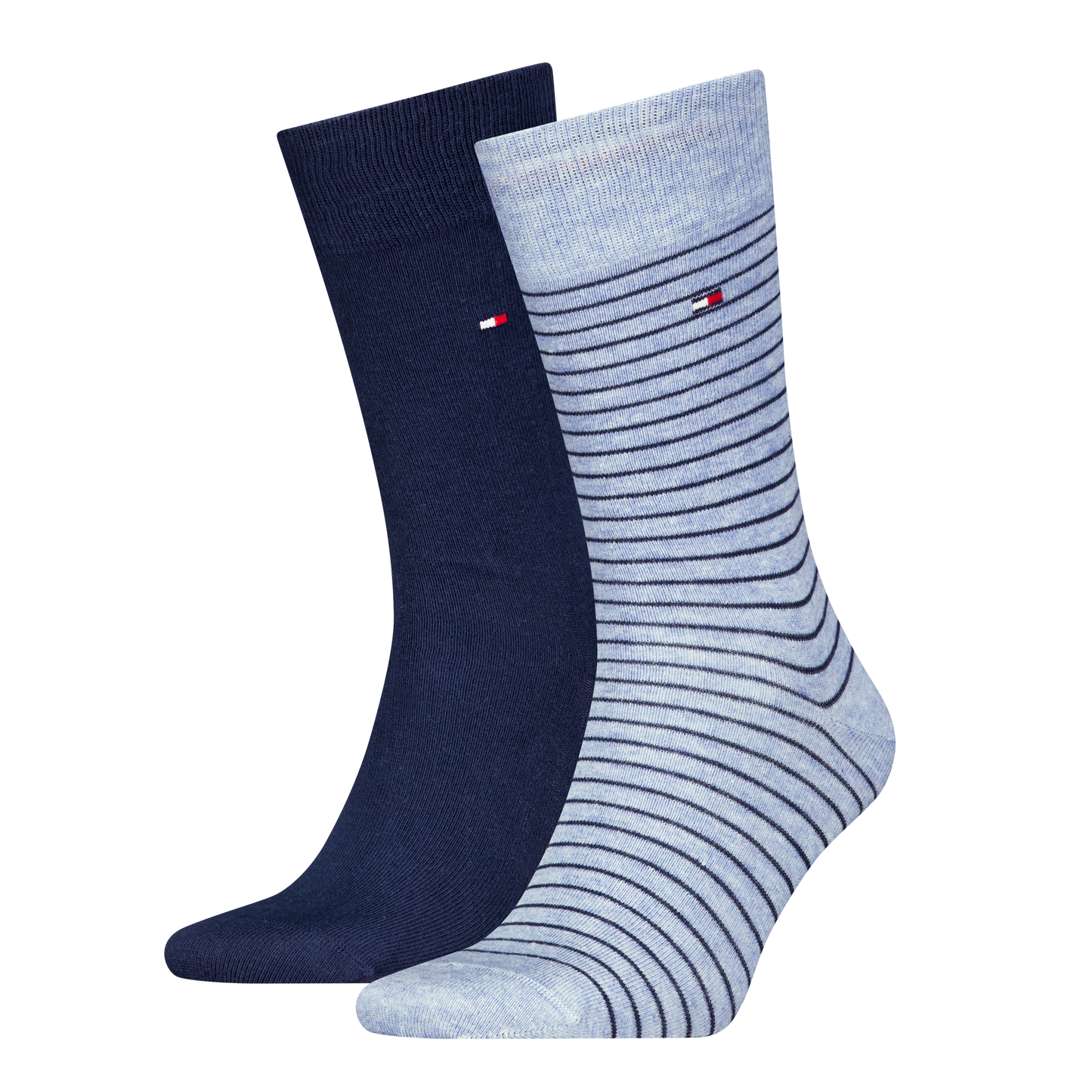 Tommy Hilfiger 100001496 804 Light Blue Melange 2 Pack Socks