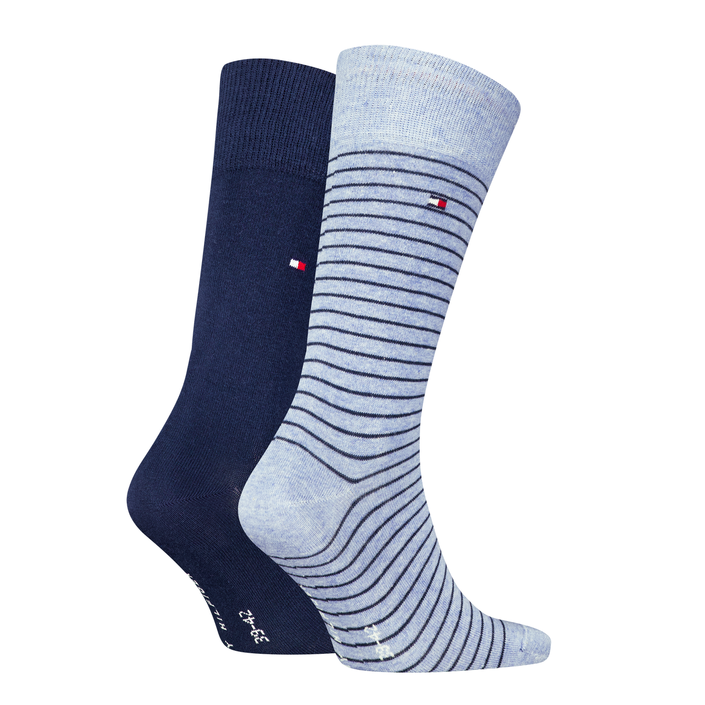 Tommy Hilfiger 100001496 804 Light Blue Melange 2 Pack Socks