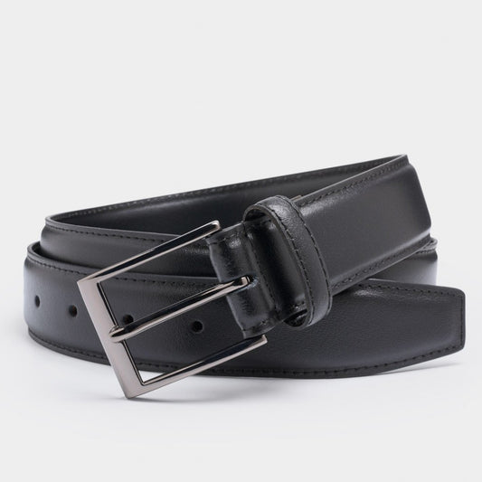 Wallace 1011 Black Leather Belt