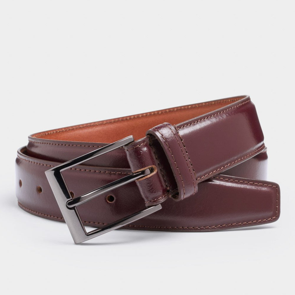 Wallace 1011 Burgundy Leather Belt