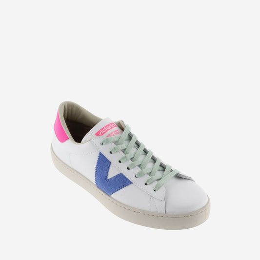 Victoria 1126171 02 Berlin Leather & Neon Trainers