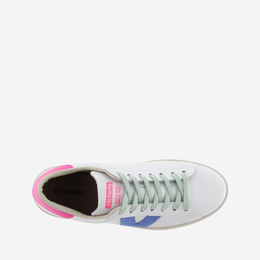 Victoria 1126171 02 Berlin Leather & Neon Trainers