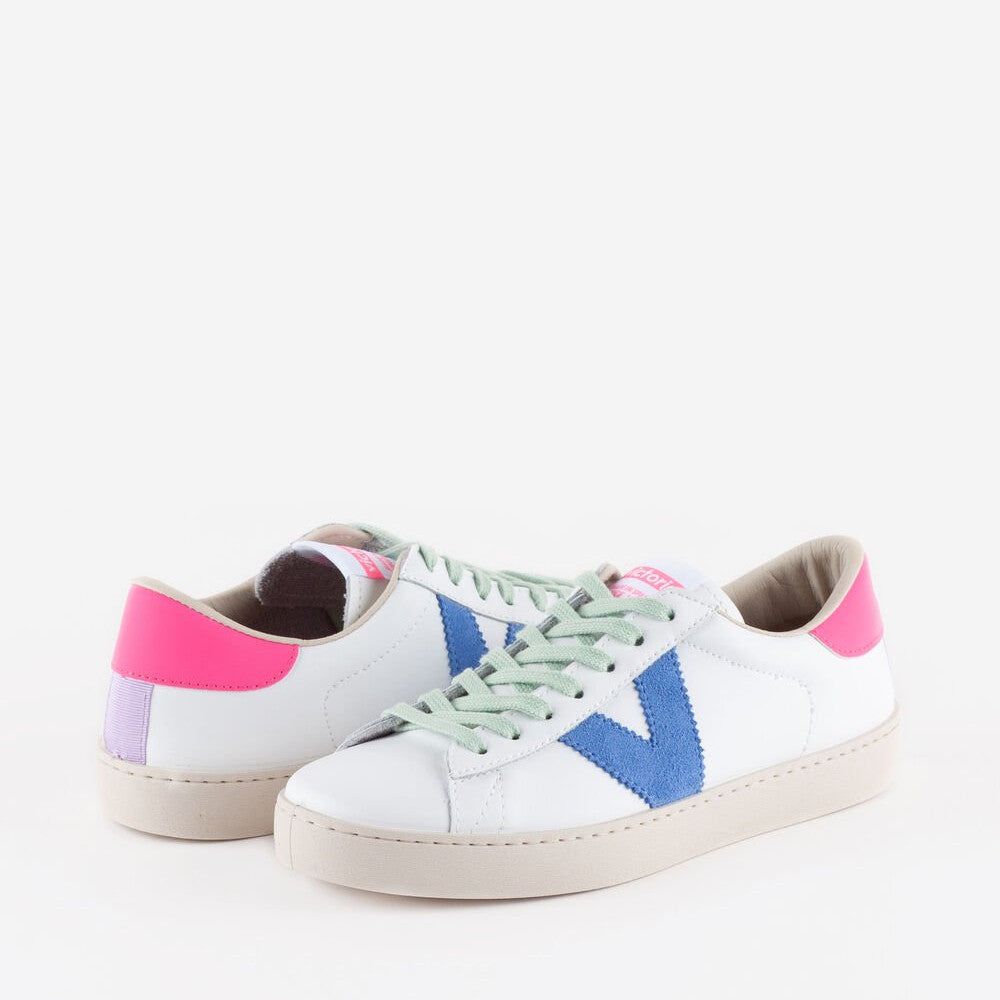 Victoria 1126171 02 Berlin Leather & Neon Trainers