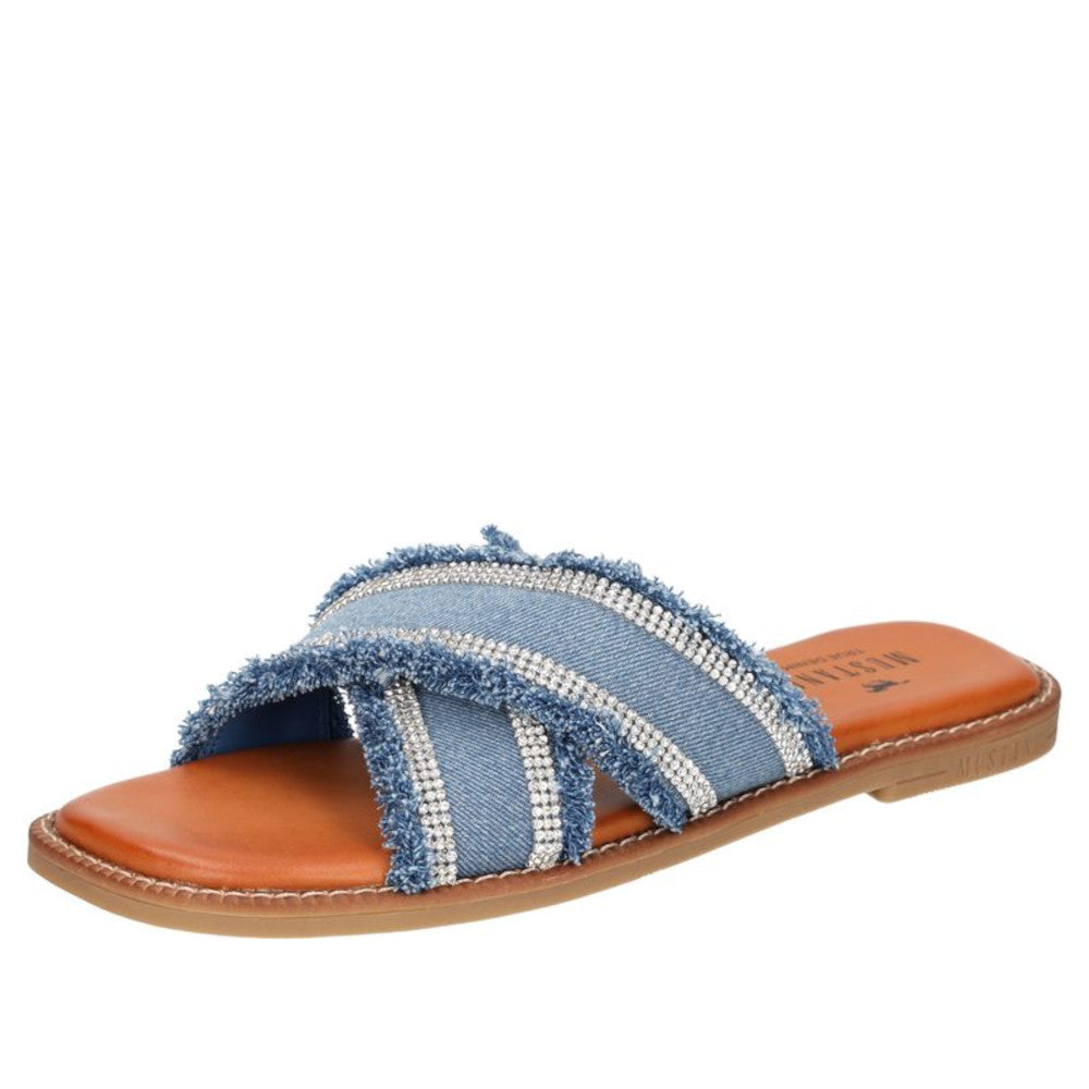 Mustang 1519-705-841 Denim Blue Sandals