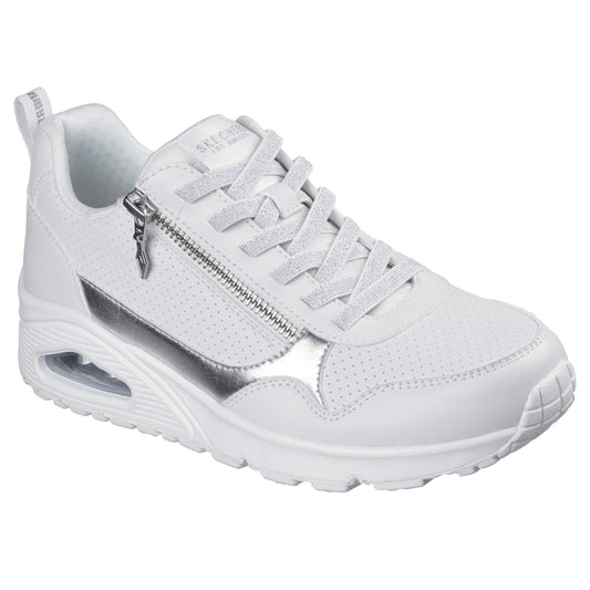 Skechers 177873 Metallic Sliders White Trainers