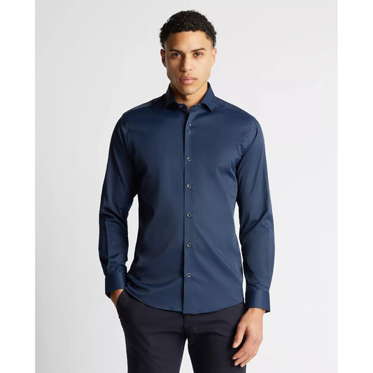 Remus Uomo 13140 78 Navy Tapered Dress Shirt