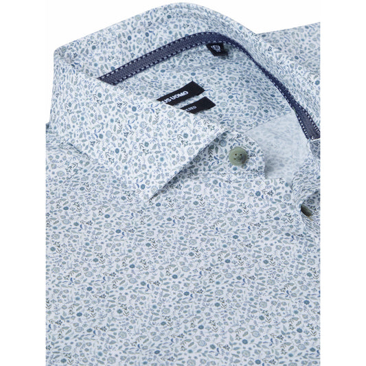 Remus Uomo 13183 32 Light Green Tapered Fit Dress Shirt