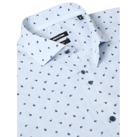 Remus Uomo 13188 22 Light Blue Tapered Shirt