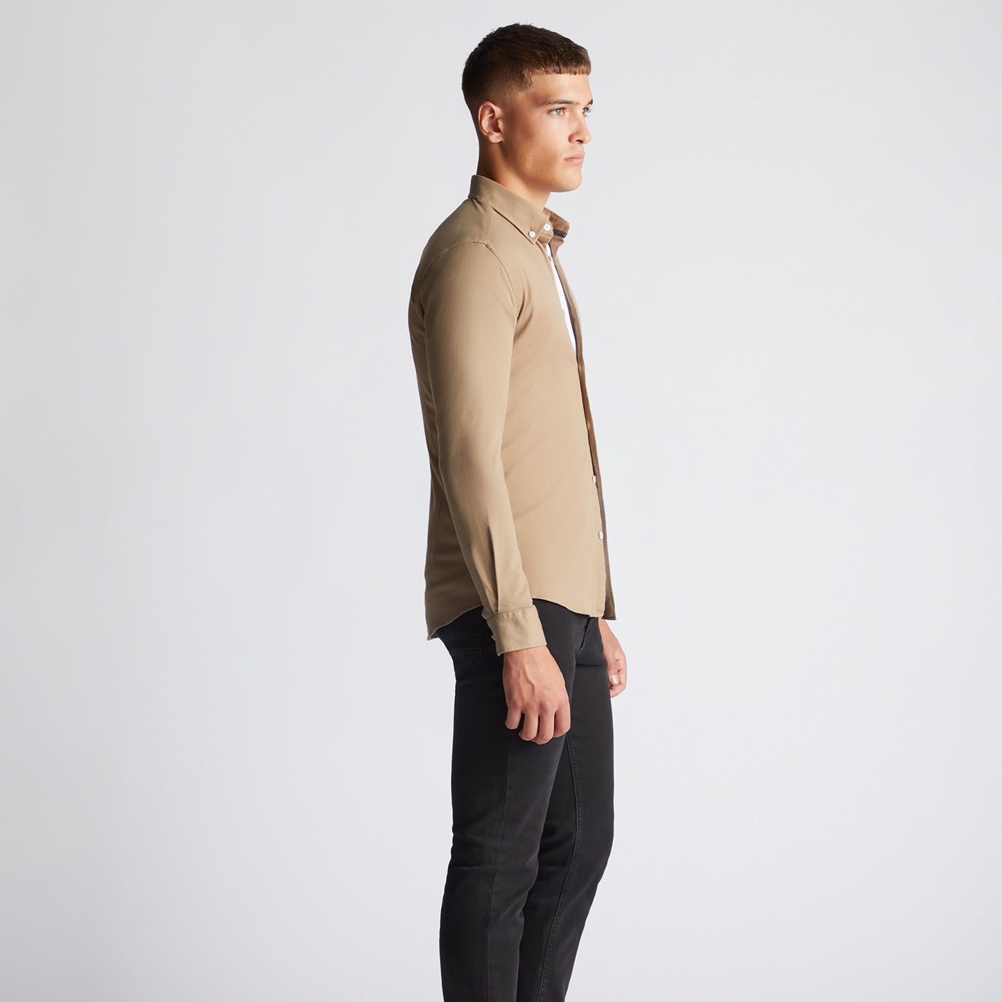 Remus Uomo 13570 95 Camel Slim Fit Rome Casual Shirt