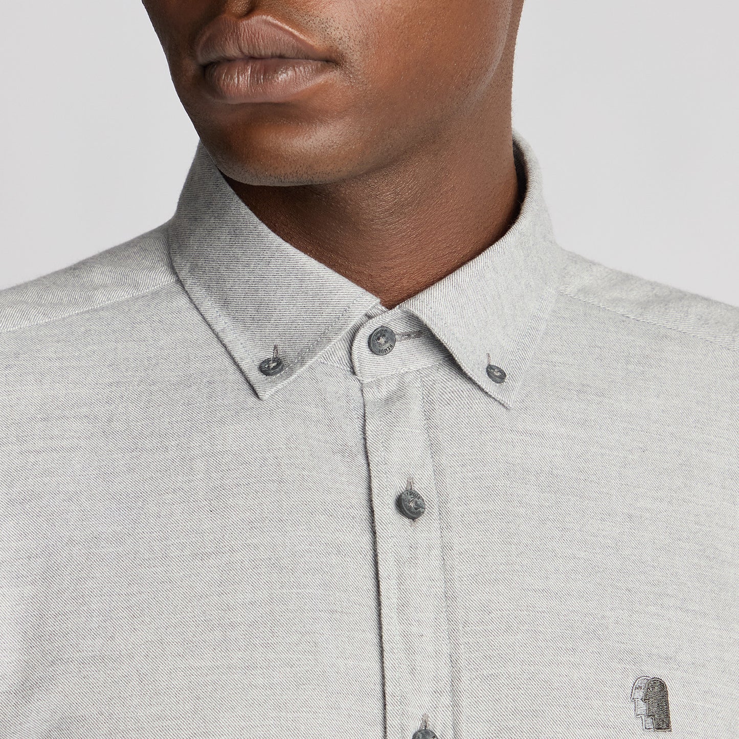 Remus Uomo 13925 05 Grey Tapered Fit Casual Shirt