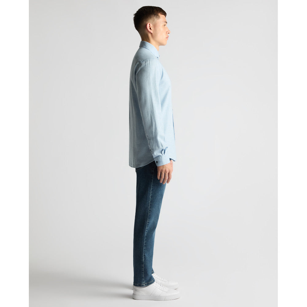Remus Uomo 13925 23 Blue Tapered Fit Casual Shirt