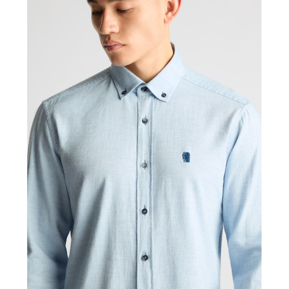 Remus Uomo 13925 23 Blue Tapered Fit Casual Shirt