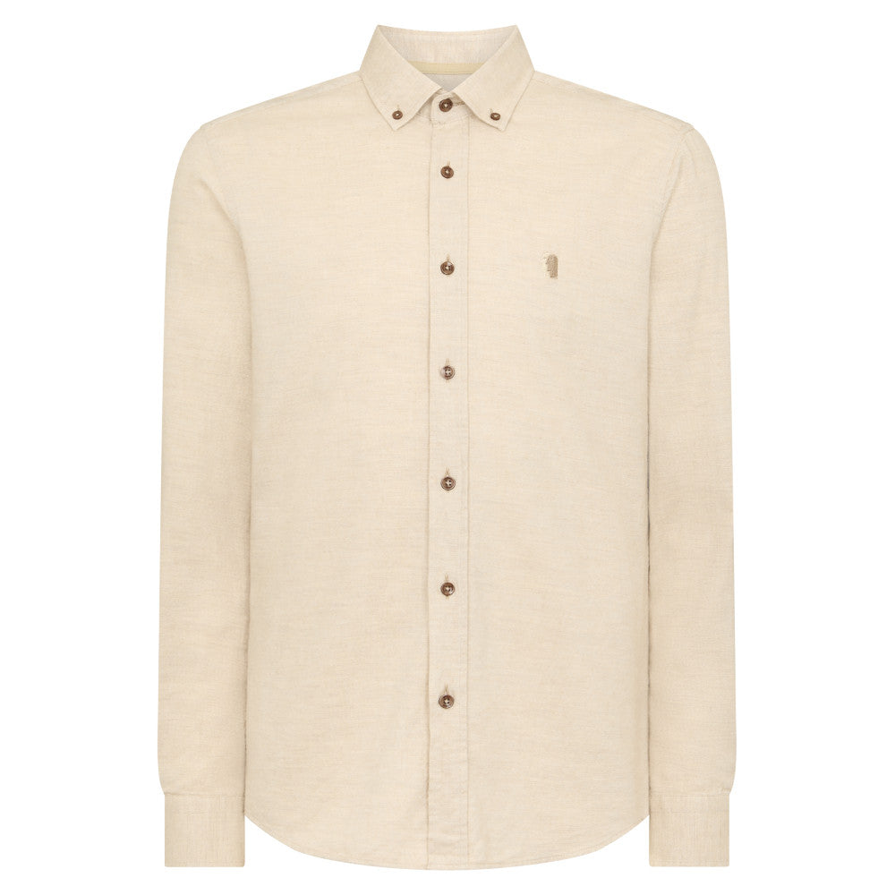 Remus Uomo 13925 93 Beige Tapered Fit Casual Shirt