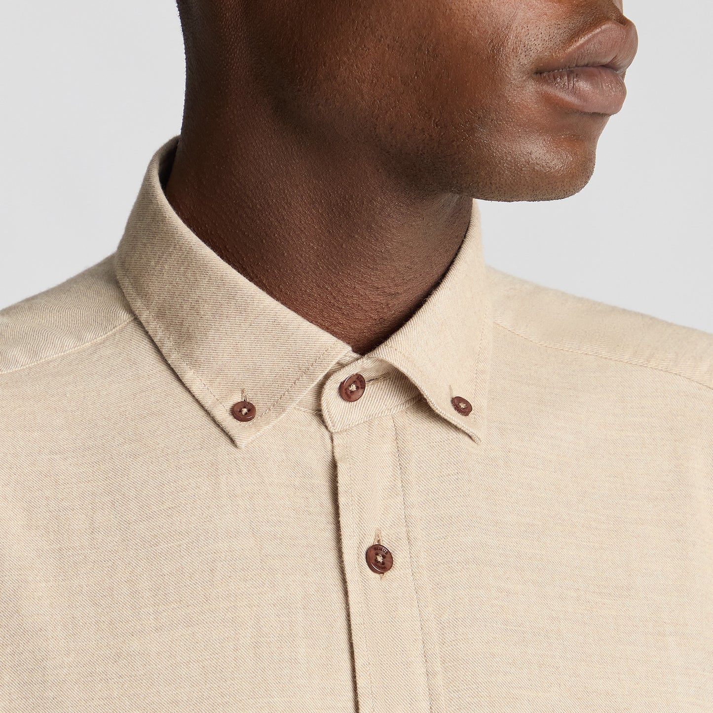 Remus Uomo 13925 93 Beige Tapered Fit Casual Shirt