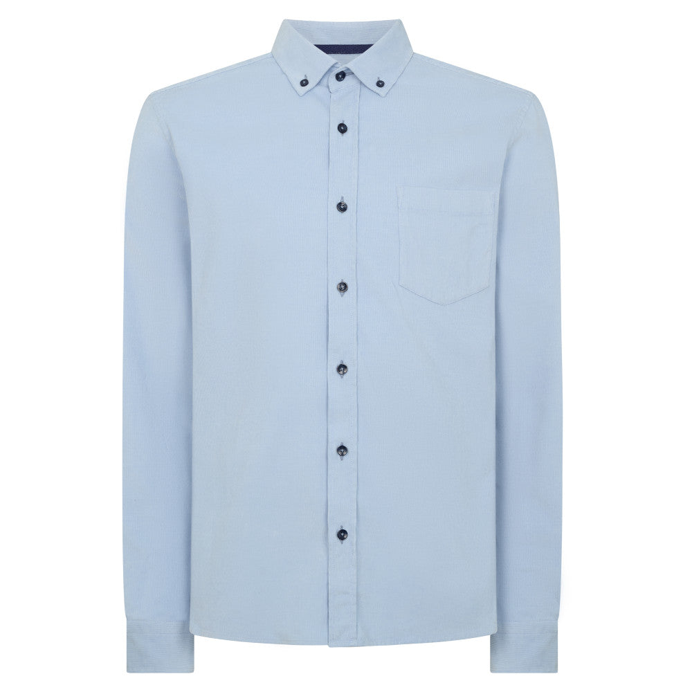 Remus Uomo 13926 22 Blue Tapered Fit Casual Shirt