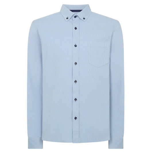 Remus Uomo 13926 22 Blue Tapered Fit Casual Shirt