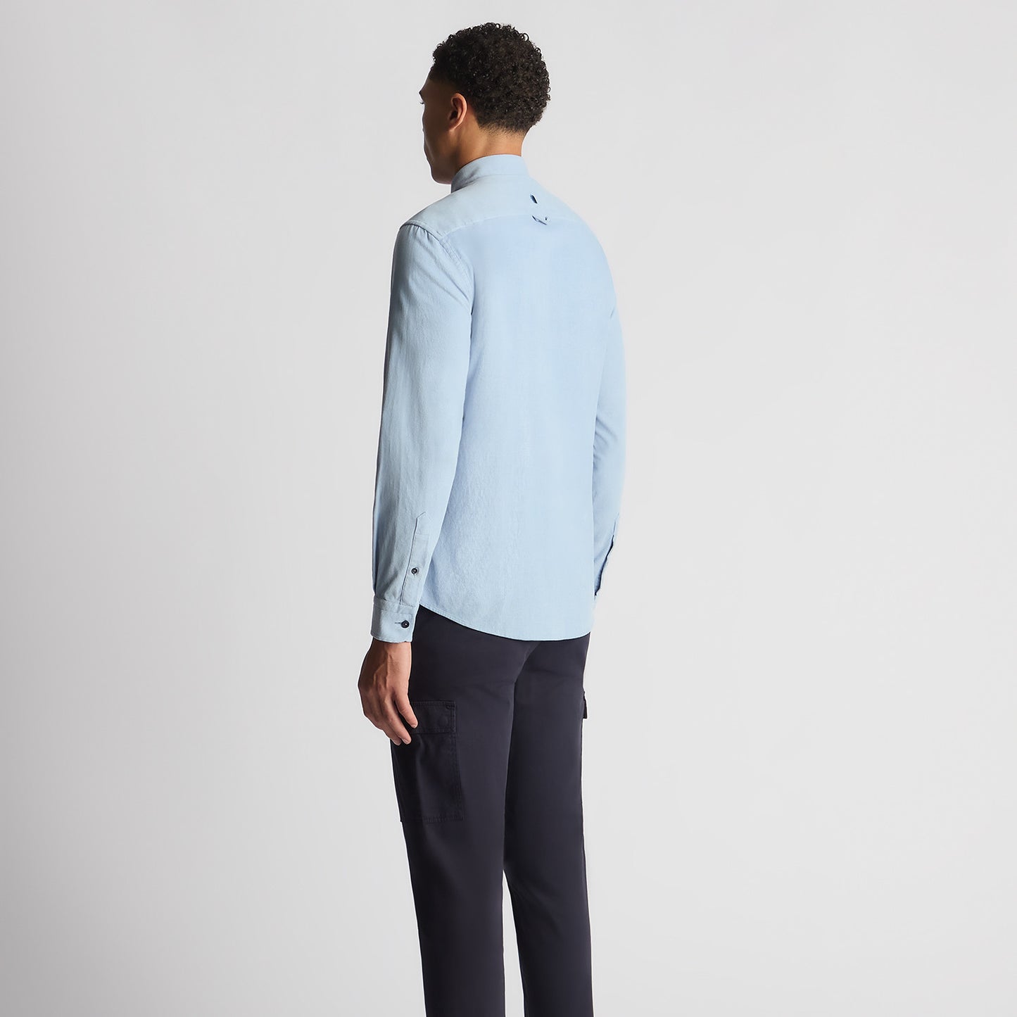 Remus Uomo 13926 22 Blue Tapered Fit Casual Shirt