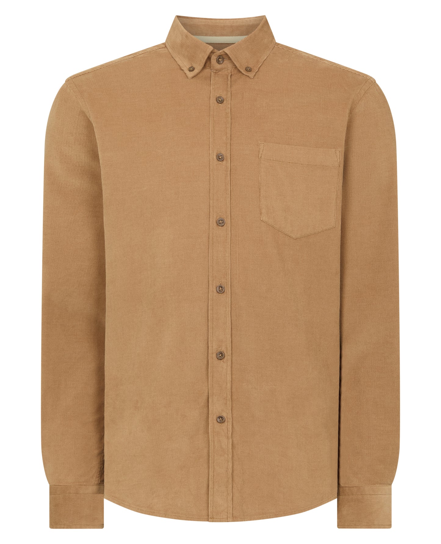 Remus Uomo 13926 45 Camel Tapered Fit Casual Shirt