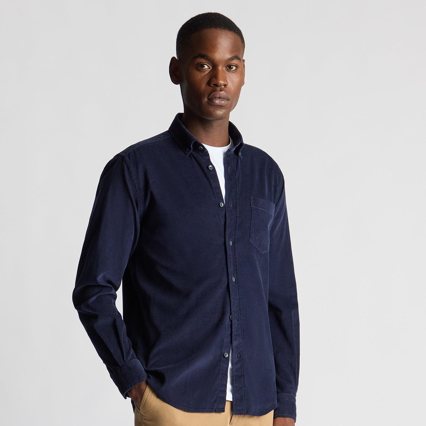 Remus Uomo 13926 78 Navy Tapered Fit Casual Shirt