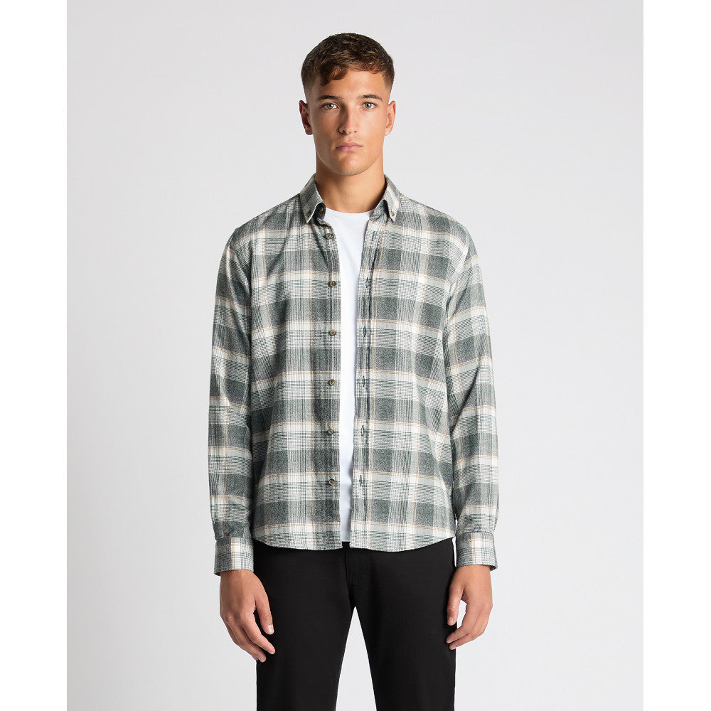Remus Uomo 13927 37 Green Slim Fit Casual Shirt