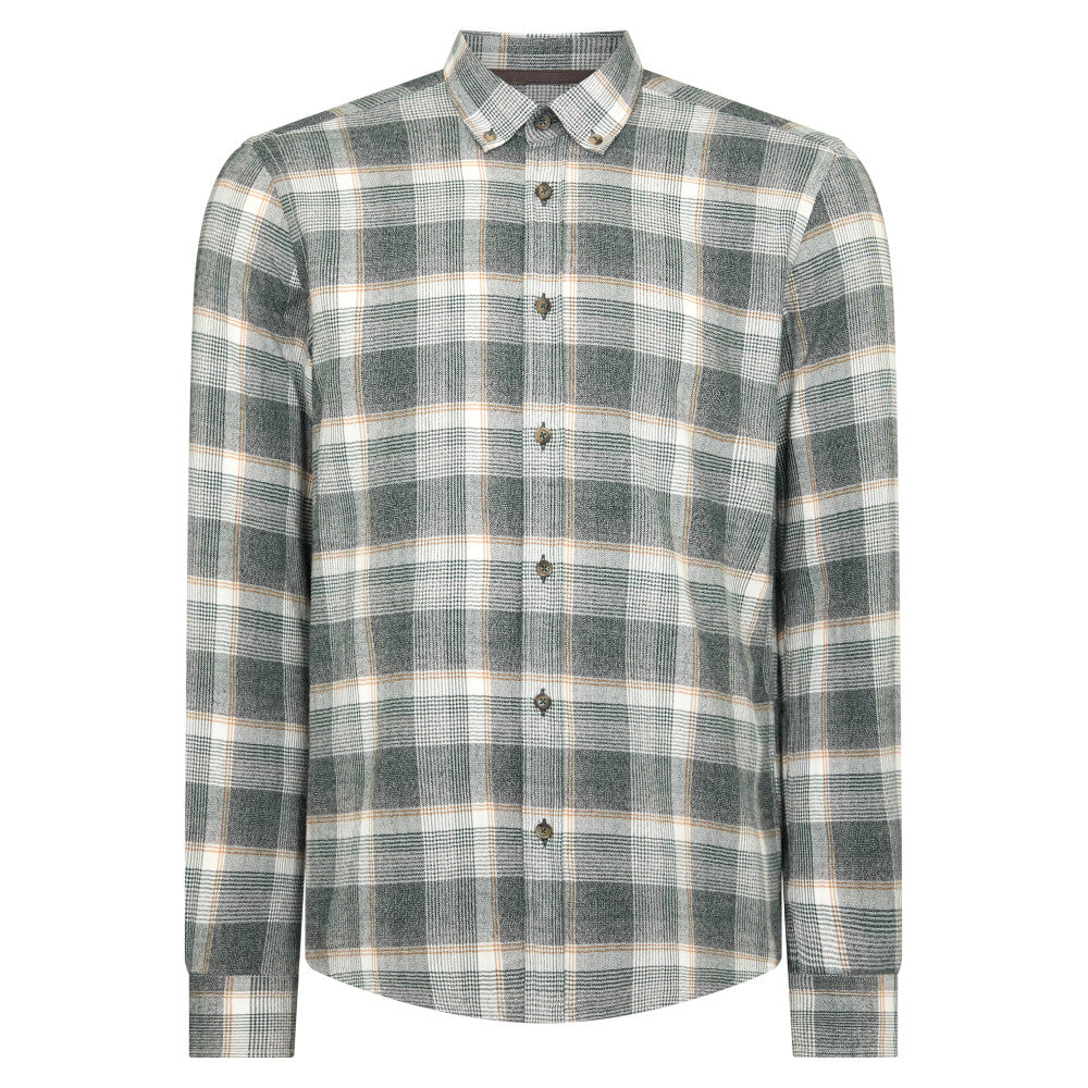 Remus Uomo 13927 37 Green Slim Fit Casual Shirt