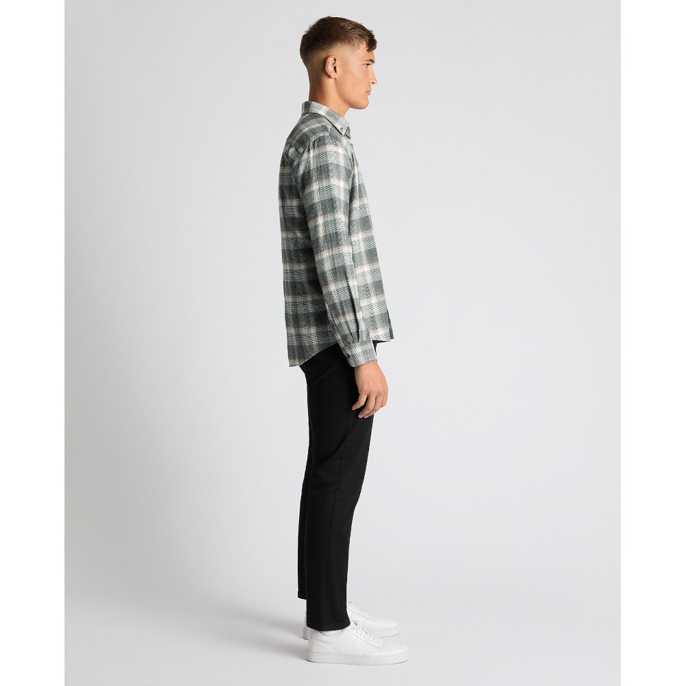 Remus Uomo 13927 37 Green Slim Fit Casual Shirt