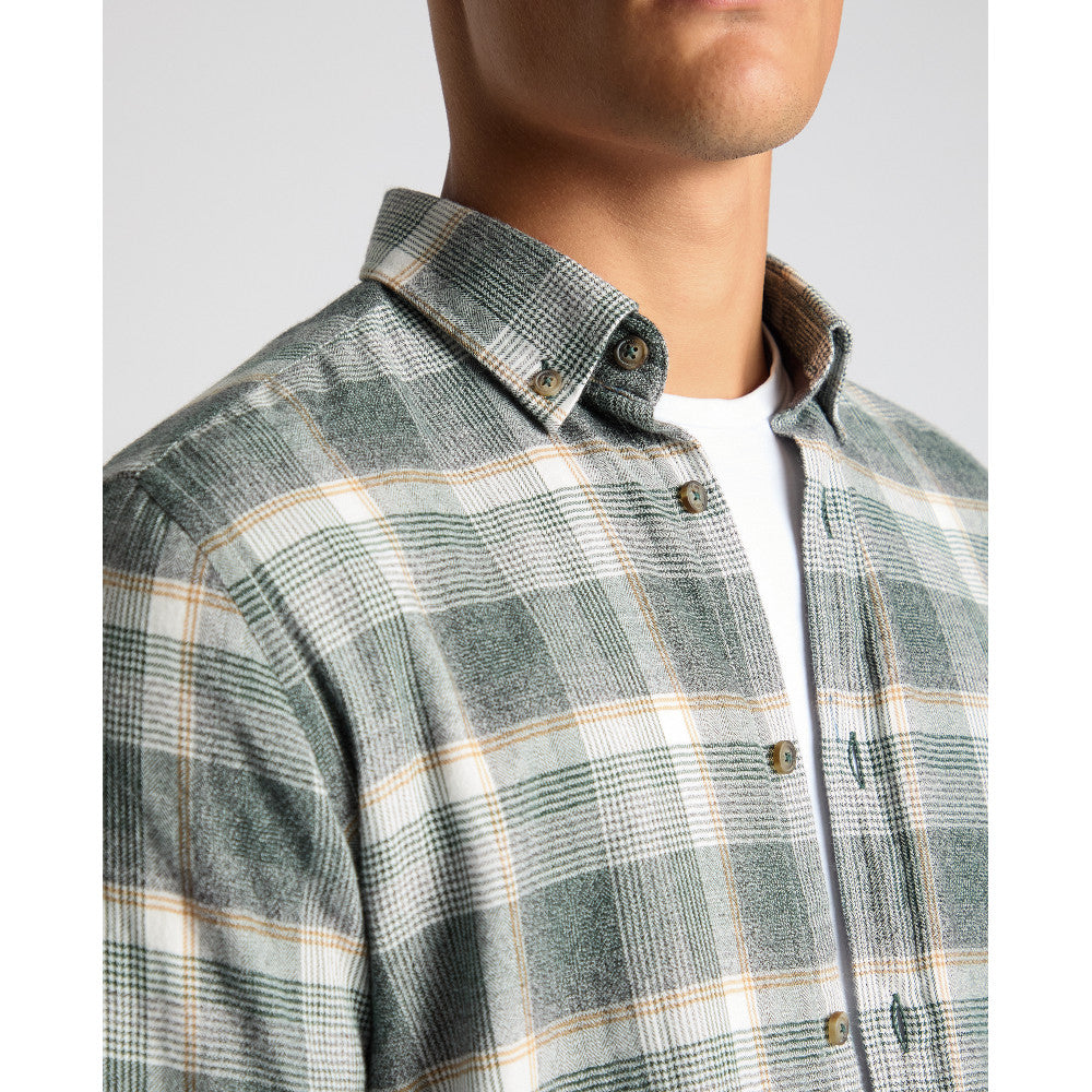 Remus Uomo 13927 37 Green Slim Fit Casual Shirt