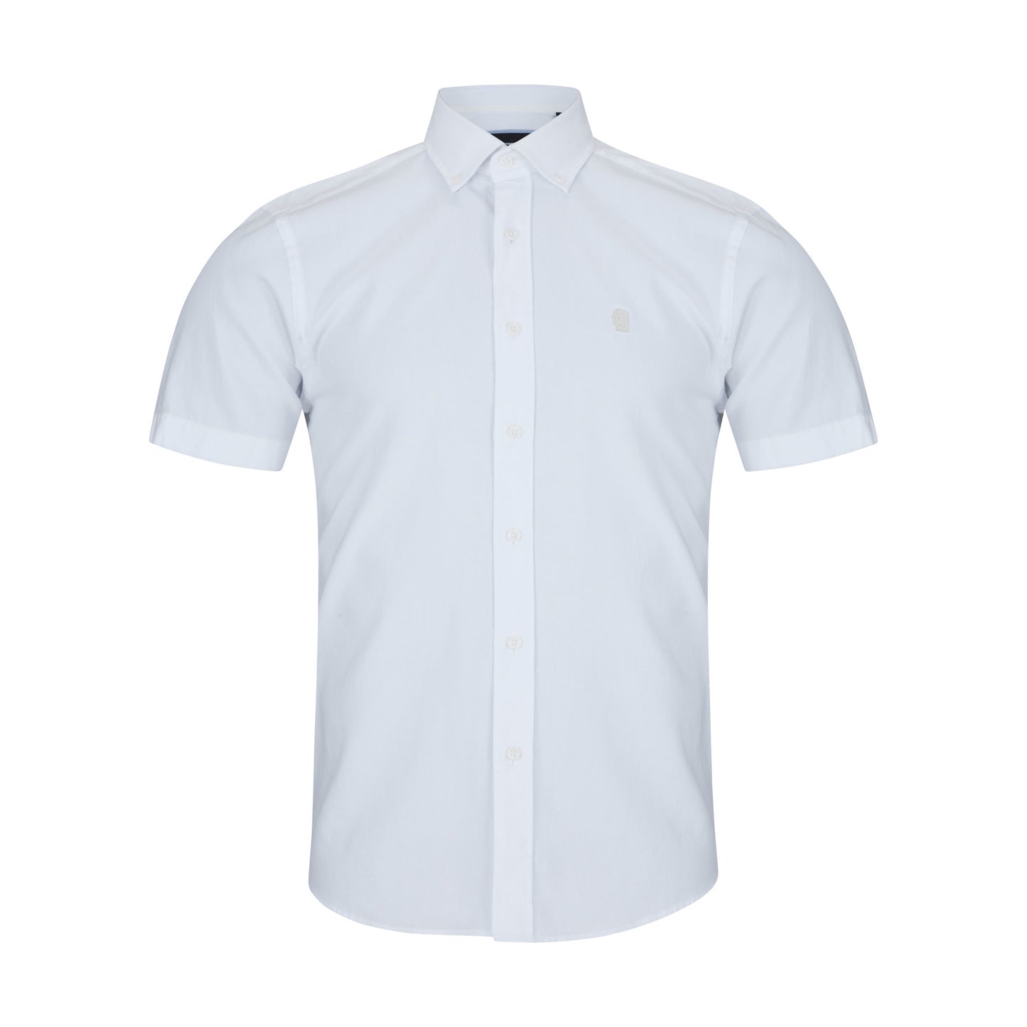 Remus Uomo 13960SS 01 White Short Sleeve Slim Fit Casual Shirt