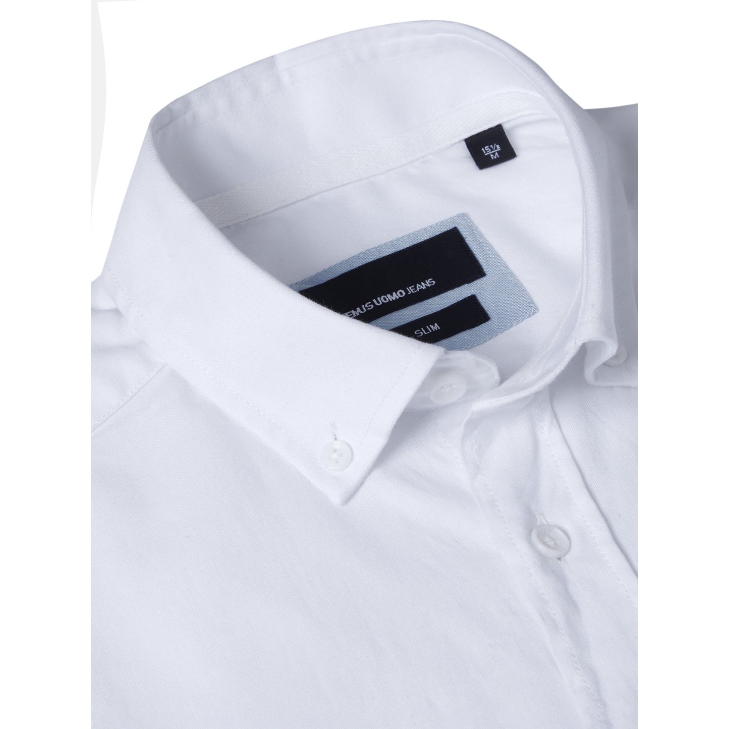 Remus Uomo 13960SS 01 White Short Sleeve Slim Fit Casual Shirt